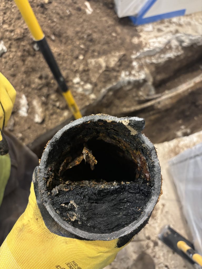Cast iron sewer pipe failure Venice FL - Plumbing Detectives LLC